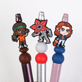 Stranger Things silicone focal beads 7pcs combo mix for DIY beadable pen
