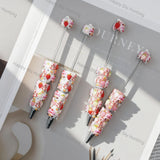 strawberry dessert cartoon doll  accent beadable pens for diy silicone focal bead craft wholesale