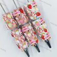 strawberry dessert cartoon doll  accent beadable pens for diy silicone focal bead craft wholesale