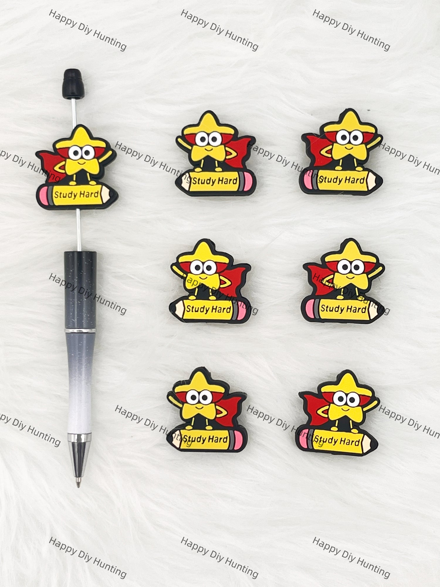 Study Hard Silicone Focal Beads Wholesale, silicone focal beads for pens