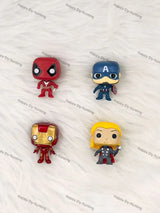 Stylized Hero Figure Pen Topper for Stationery & Beadable Pen Decor
