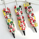 Super Mario Beadable Pens Wholesale, Matches All Focal Beads & Pen Toppers