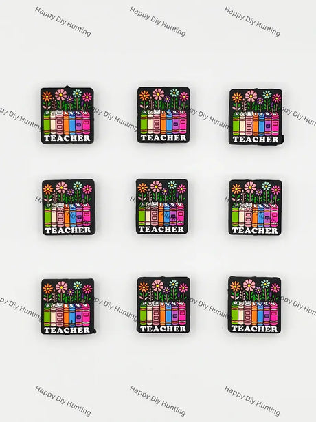 Teacher Theme Silicone Focal Beads Wholesale for Pen DIY
