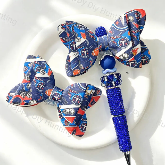 Tennessee Titans Bow Beads for DIY Beadable Pens