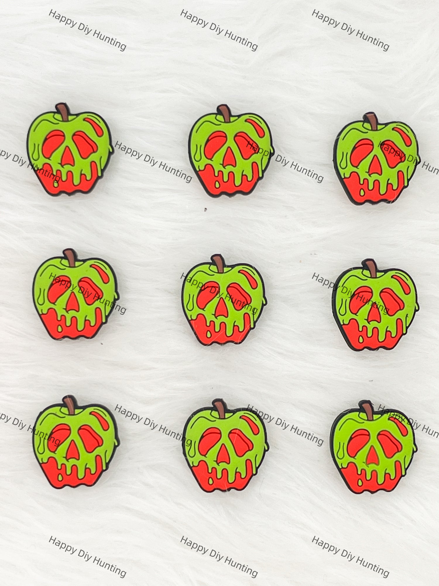 Terrifying Poisonous Apples Silicone Focal Beads Wholesale, silicone focal beads for pens