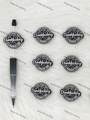 Handmade Beadable Pen with Calm & Focus Silicone Beads
