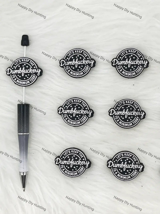 Handmade Beadable Pen with Calm & Focus Silicone Beads
