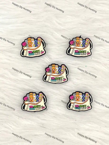 The Book Lover Lady Silicone Focal Beads Wholesale for Pen DIY