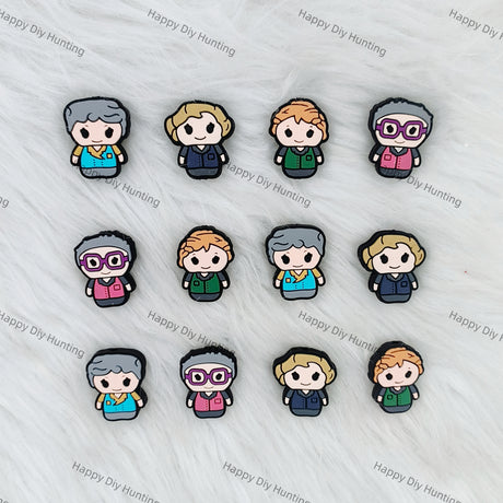 The Golden Girls Silicone Focal Beads Wholesale, Silicone Focal Beads For Pens