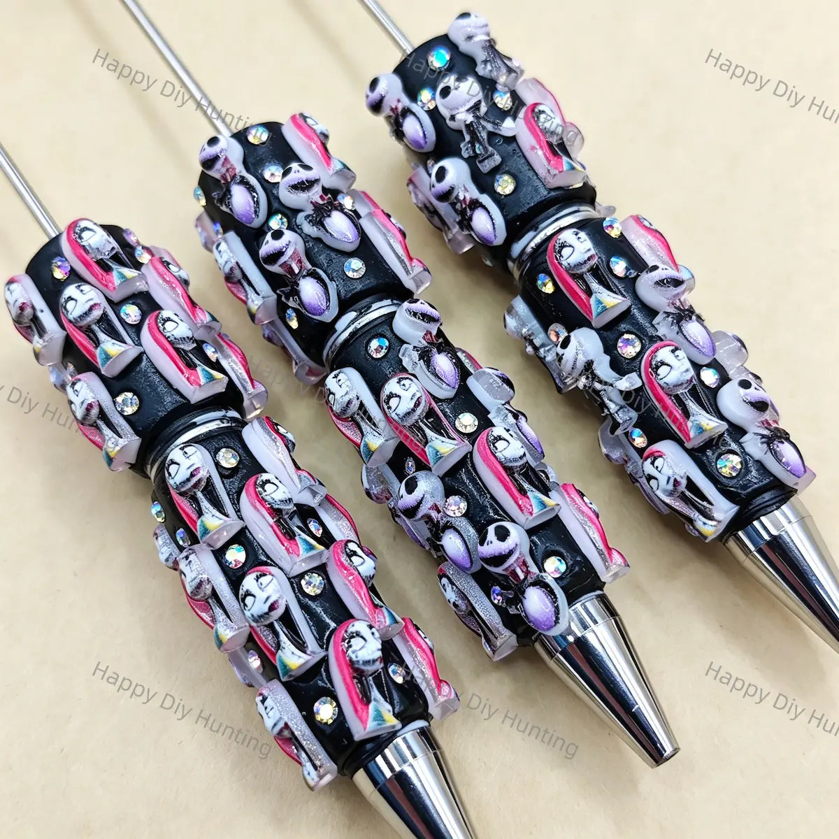 The Nightmare Before Christmas DIY Beadable Pens Wholesale, Beadable Pens Supplies