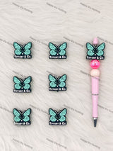 Tiffany & Co. Butterfly Silicone Focal Beads Wholesale, silicone focal beads for pens
