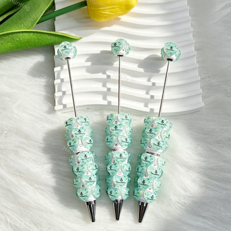 Tiffany&Co Printed Pattern Beadable Pens Wholeasle,Beadable Pens Supplies2