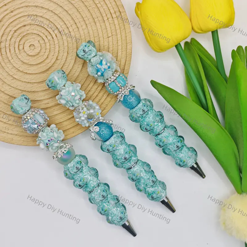 Tiffany&Co Printed Pattern Beadable Pens Wholeasle,Beadable Pens Supplies2