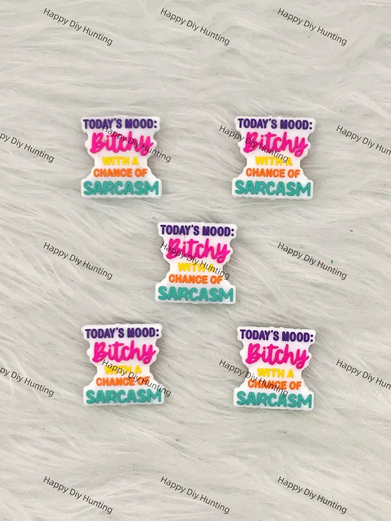Today's Mood Sassy Sarcasm Silicone Focal Beads Wholesale for Pen DIY