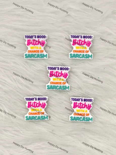 Today's Mood Sassy Sarcasm Silicone Focal Beads Wholesale for Pen DIY