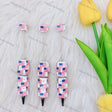 UK Flag DIY Beadable Pens Wholesale, Beadable Pens Supplies