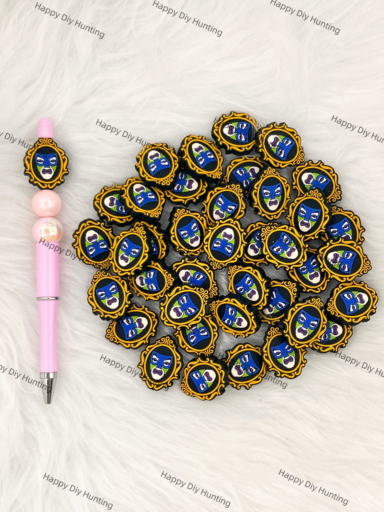 V For Vendetta Silicone Focal Beads Wholesale, silicone focal beads for pens