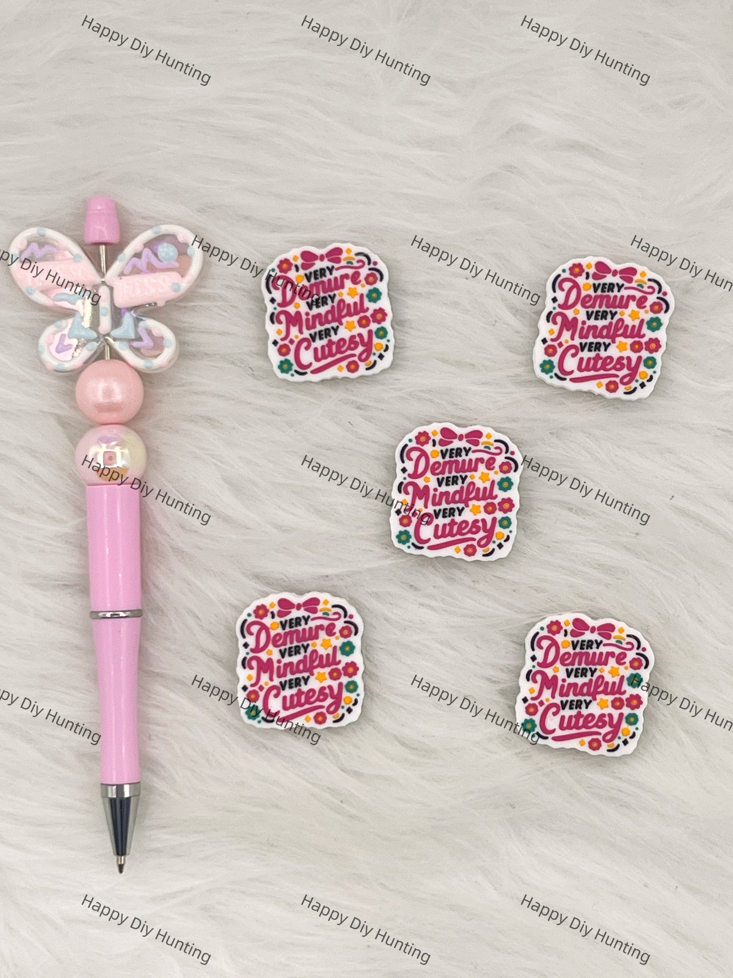 Very Demure Very Mindful Very Cutesy Silicone Focal Beads Wholesale, silicone focal beads for pens