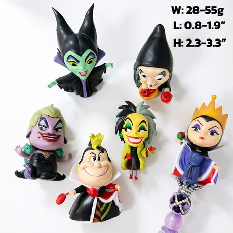 Villain Tea Party No‑Hole Pen Toppers For DIY Beadable Pens
