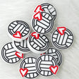 Volleyball Sports Silicone Focals for Sport Themed Beadable Pen Craft