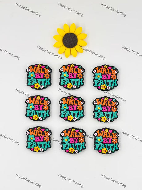 Walk By Faith Silicone Focal Beads Wholesale, silicone focal beads for pens