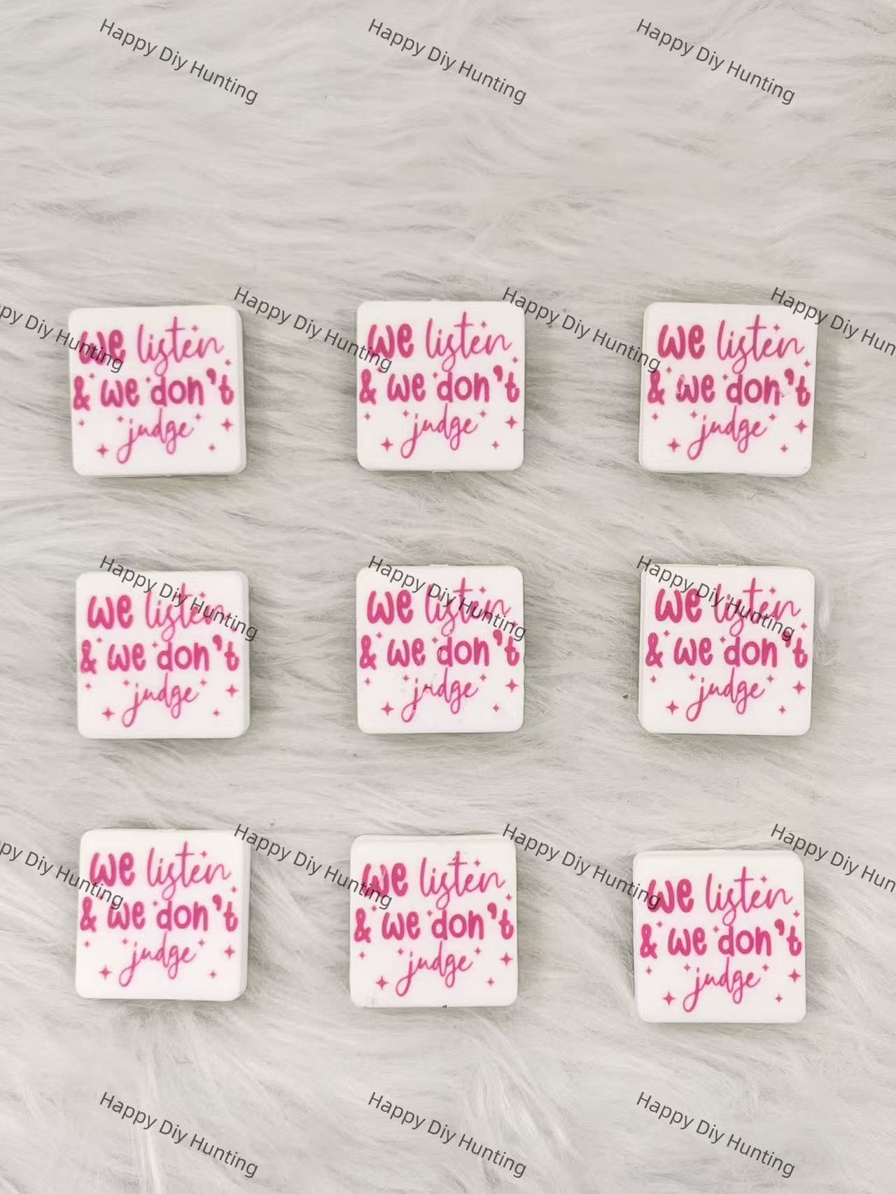 We Listen & We Don't Judge Silicone Focal Beads Wholesale, silicone focal beads for pens