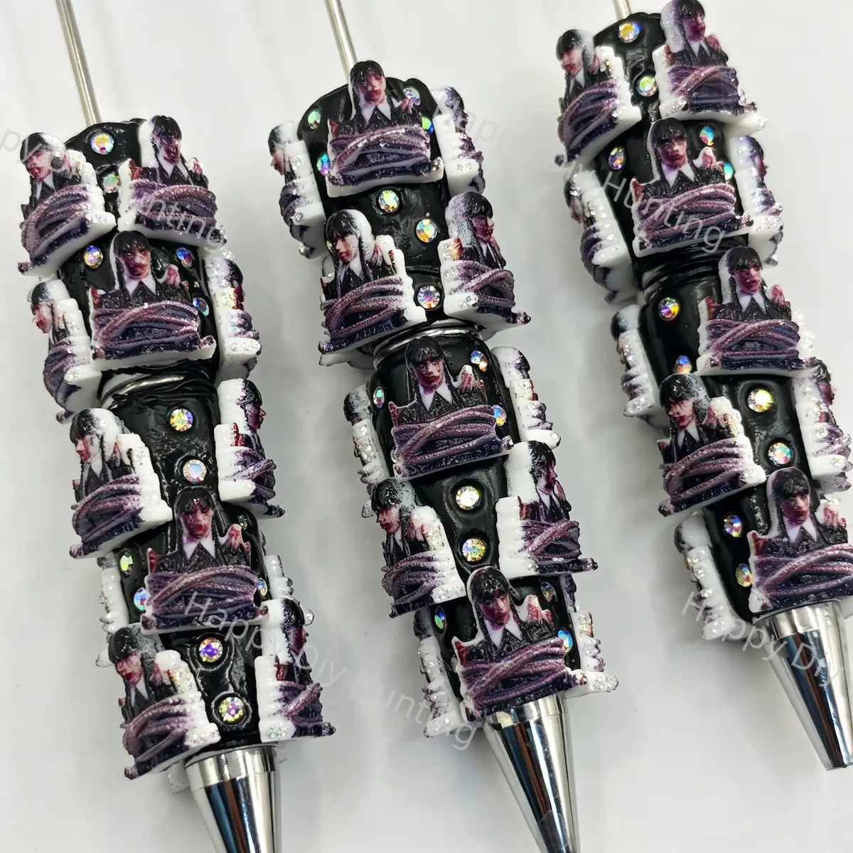 Wednesday Beadable Pens Wholesale, Matches All Focal Beads & Pen Toppers