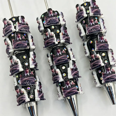 Wednesday Beadable Pens Wholesale, Matches All Focal Beads & Pen Toppers