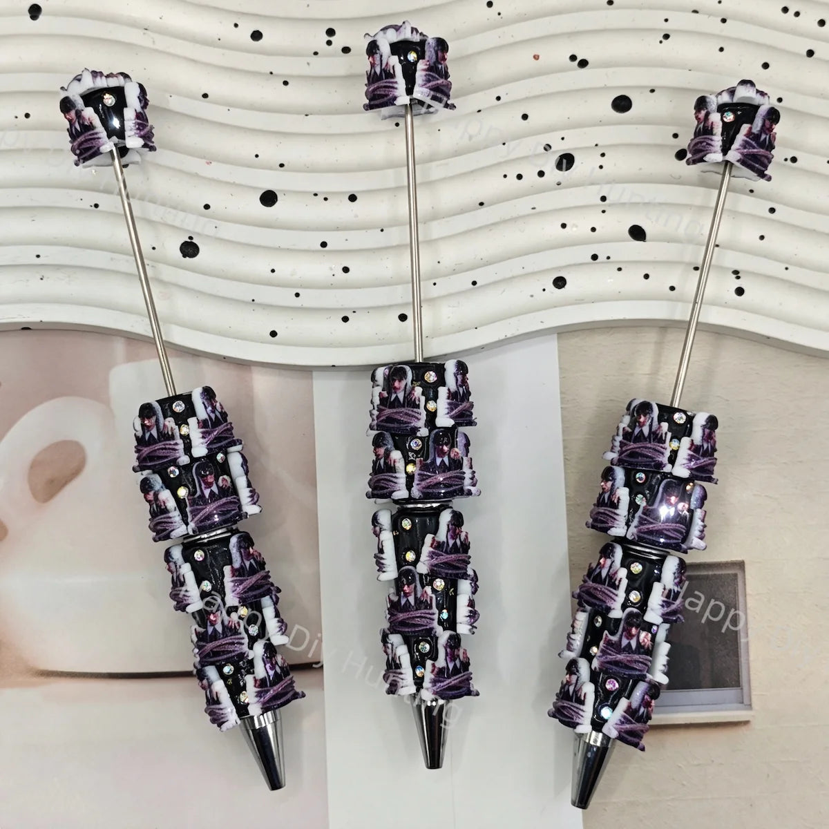 Wednesday Beadable Pens Wholesale, Matches All Focal Beads & Pen Toppers