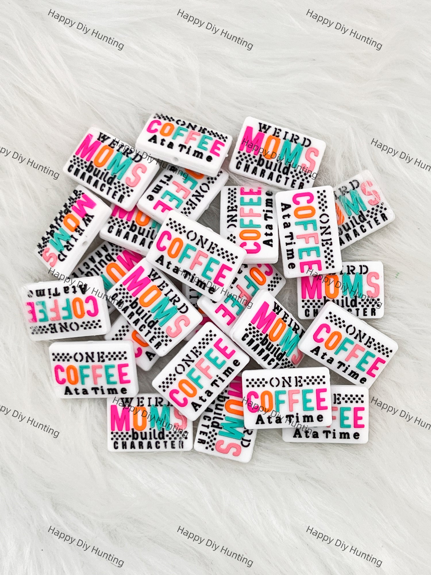 Weird Moms Build Character& One Coffee At a Time Silicone Focal Beads Wholesale, silicone focal beads for pens 