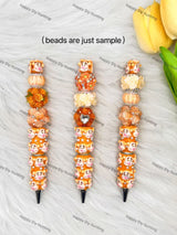 Tiger Character Beadable Pen | Premium DIY Stationery Decor Supplies
