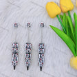 White Floral Sugar Skull Beadable Pens Wholesale, Beadable Pens Supplies