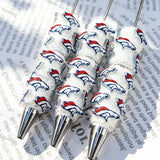 white glitter multi color horse head cutout beadable pens for diy handmade stationery crafts wholesale