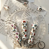White Multi-outfit Retro Betty Boop Beadable Pens Wholesale, Matches All Focal Beads & Pen Toppers1
