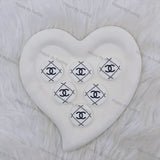 White Round CC Pattern Silicone Focal Beads, Wholesale Silicone Focal Beads for Pens