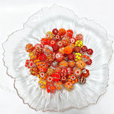 Wholesale Orange Random Mixed Beads for DIY Beadable Pens