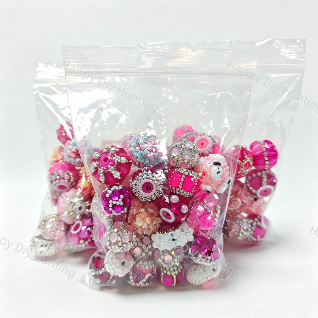 Wholesale Pink Random Mixed Beads for DIY Beadable Pens2