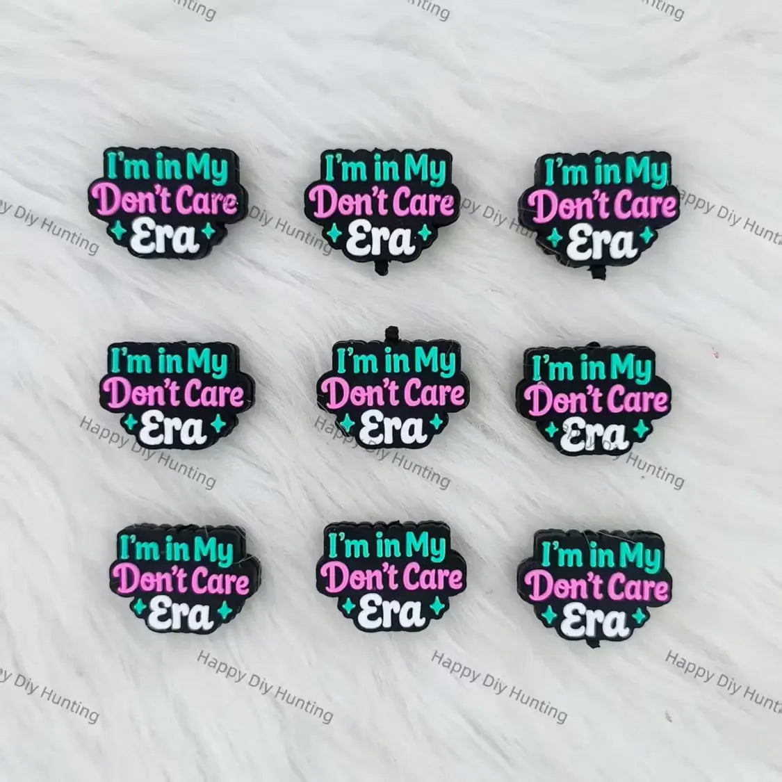 Wholesale "I'm In My Don't Care Era" Silicone Focal Beads Bulk
