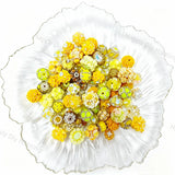 Wholesale Yellow Random Mixed Beads for DIY Beadable Pens
