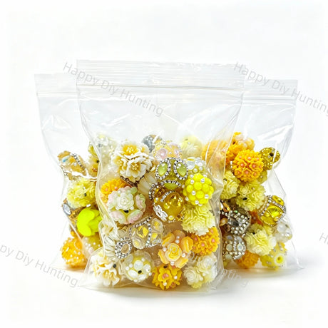 Wholesale Yellow Random Mixed Beads for DIY Beadable Pens2