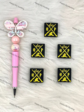 Handmade Beadable Pen with Magic Wizard Silicone Beads