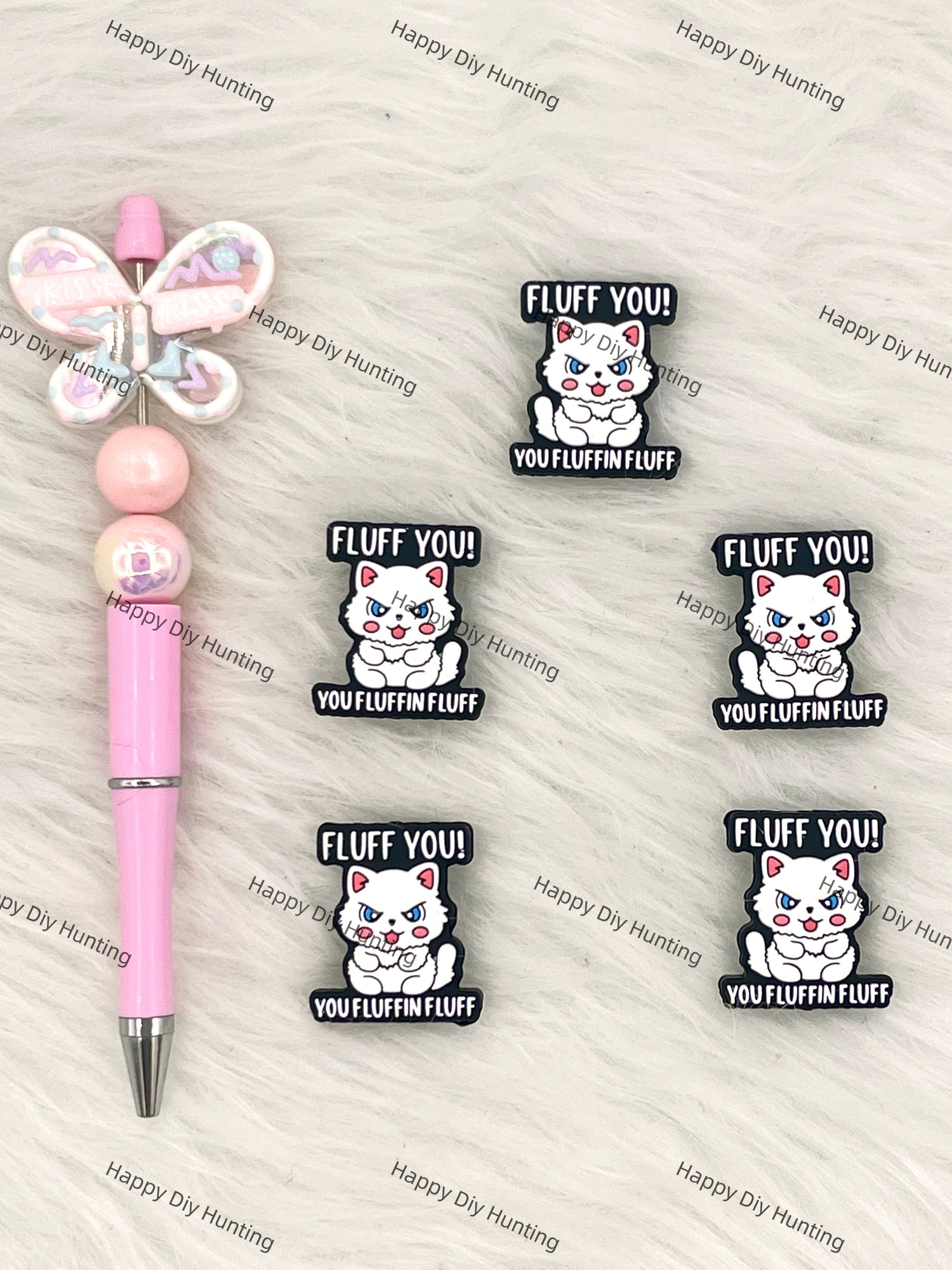 You Fluffin Fluff Silicone Focal Beads Wholesale, silicone focal beads for pens