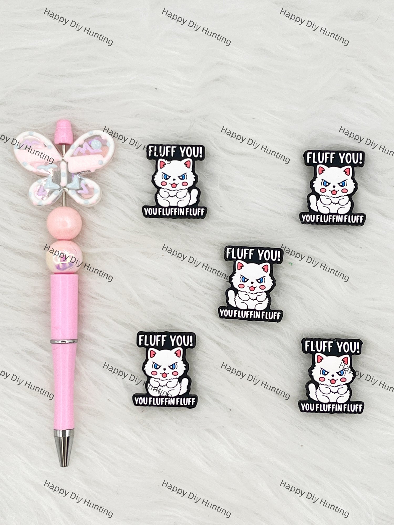 You Fluffin Fluff Silicone Focal Beads Wholesale, silicone focal beads for pens