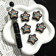 Silicone focal beads featuring a "You Got This" inspirational message and star graphic design. Soft, durable, and flexible, perfect for beadable pens, keychains, and handmade crafts.