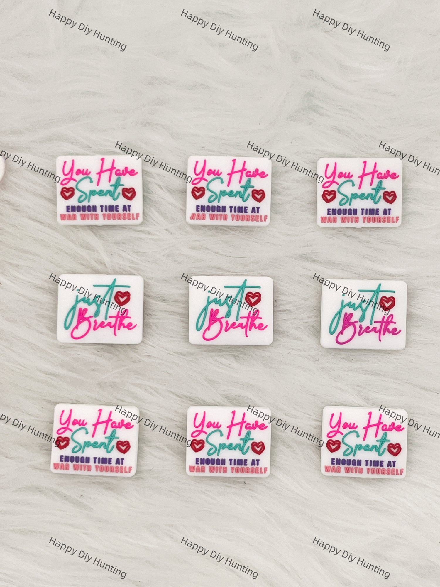 You Have Spent Enough Time At War With Yourself& Just Breathe Silicone Focal Beads Wholesale, silicone focal beads for pens