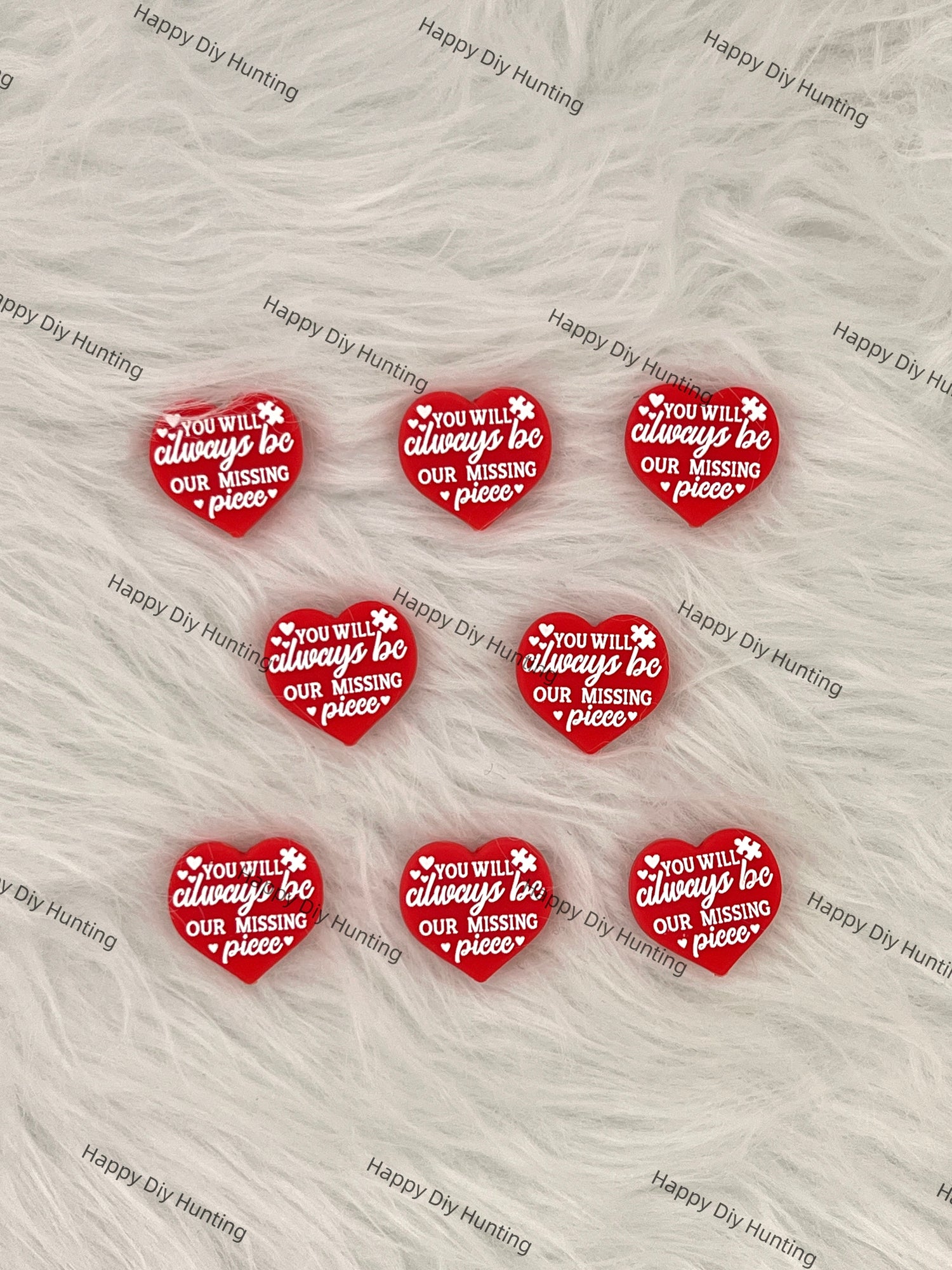 You Will Always Be Our Missing Piece,Saying Silicone Focal Beadsads