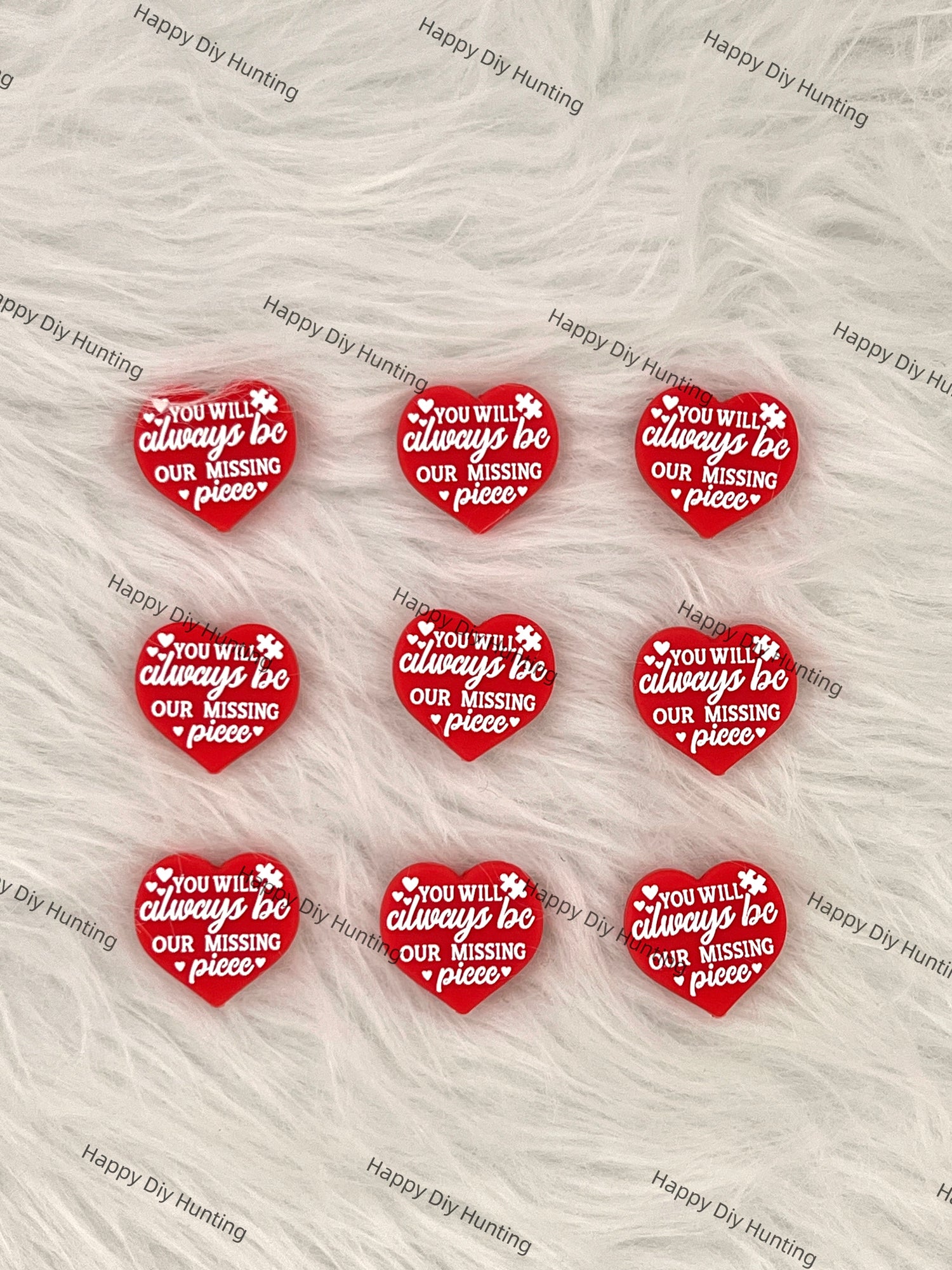 You Will Always Be Our Missing Piece,Saying Silicone Focal Beads