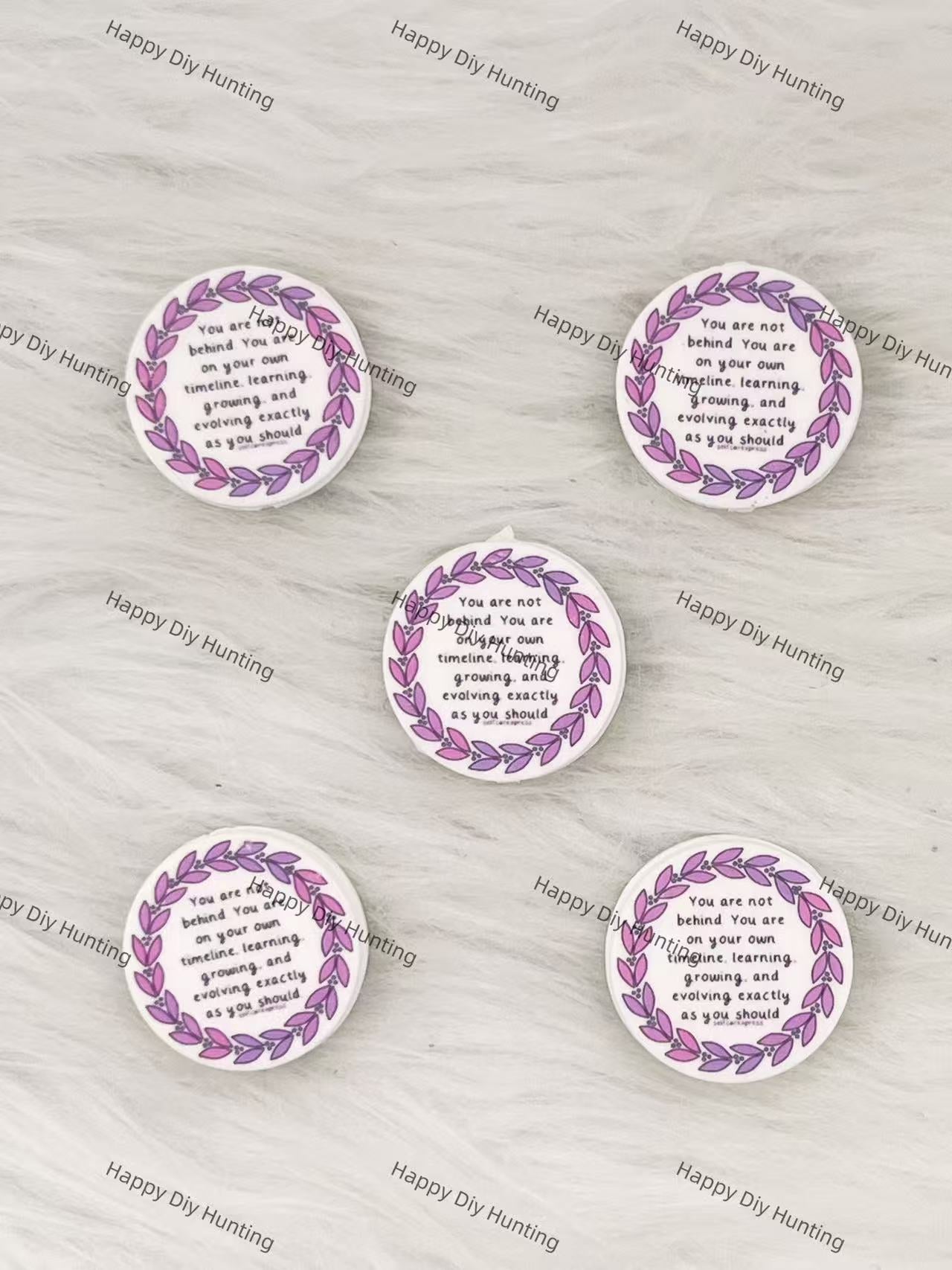 You are not behind. You are on your own timeline, learning, growing, and evolving exactly as you should Silicone Focal Beads Wholesale, silicone focal beads for pens