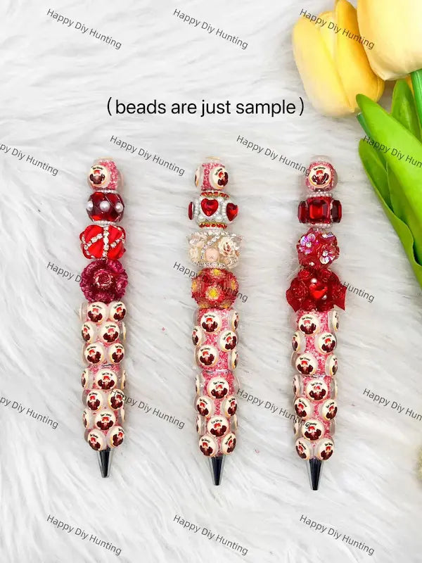 DIY Matching Combination of Metal Bead Pen & Handmade Bead Accessories