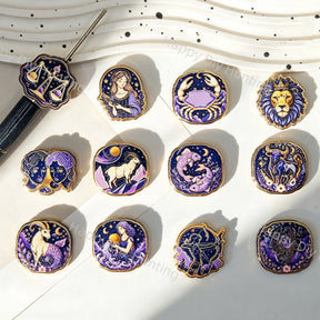 Zodiac Signs Acrylic Focal Beads For DIY Beadable Pens